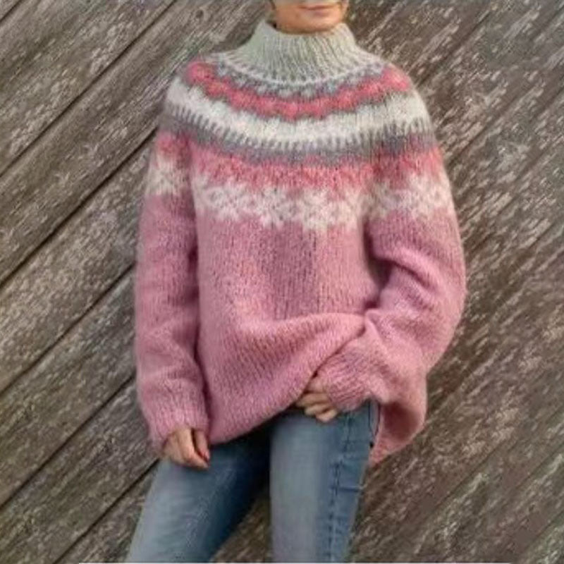 Helen - Women's Stylischer Spring Sweater with Print for Everyday