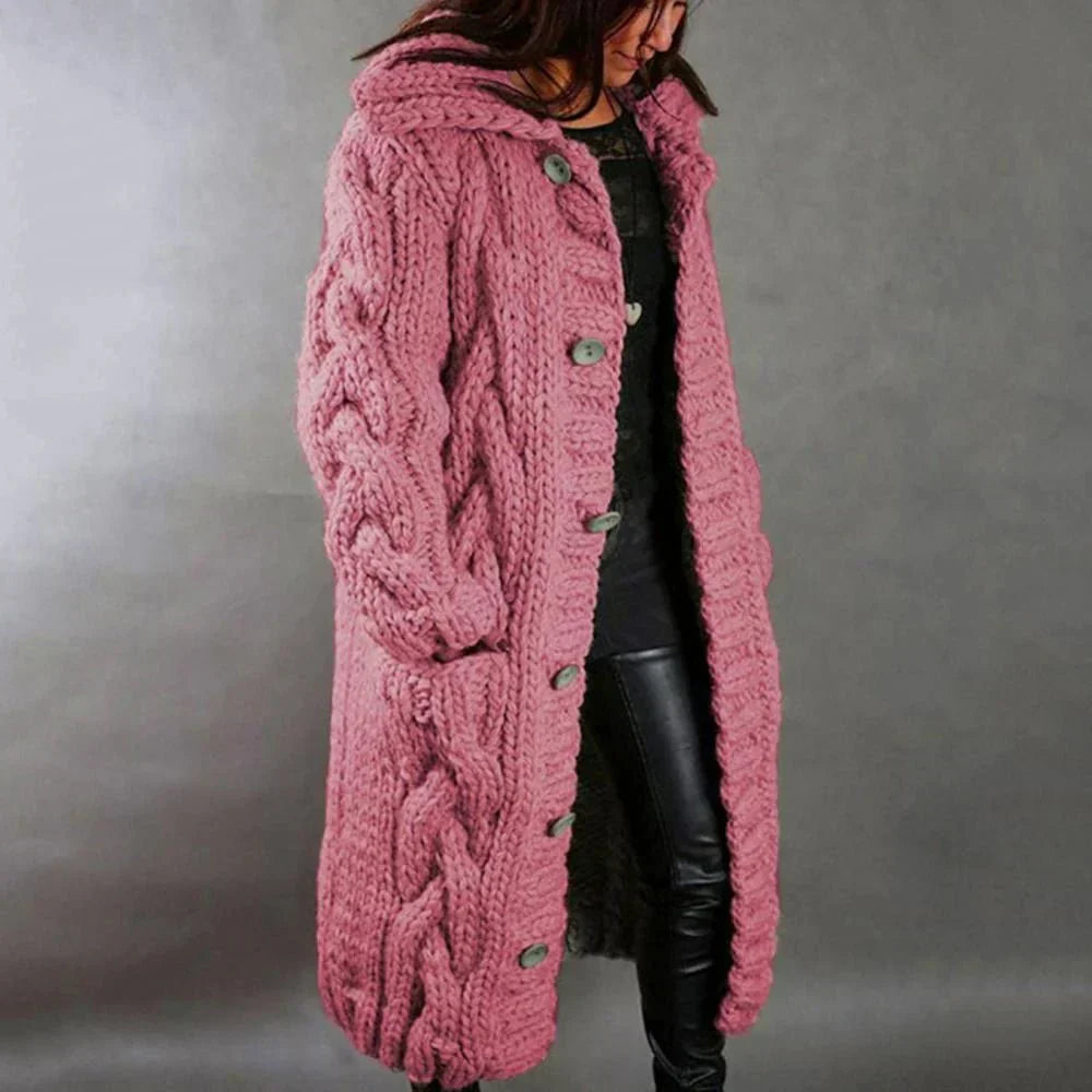 Phoebe - Women's Warm Long Knit Cardigan for Spring