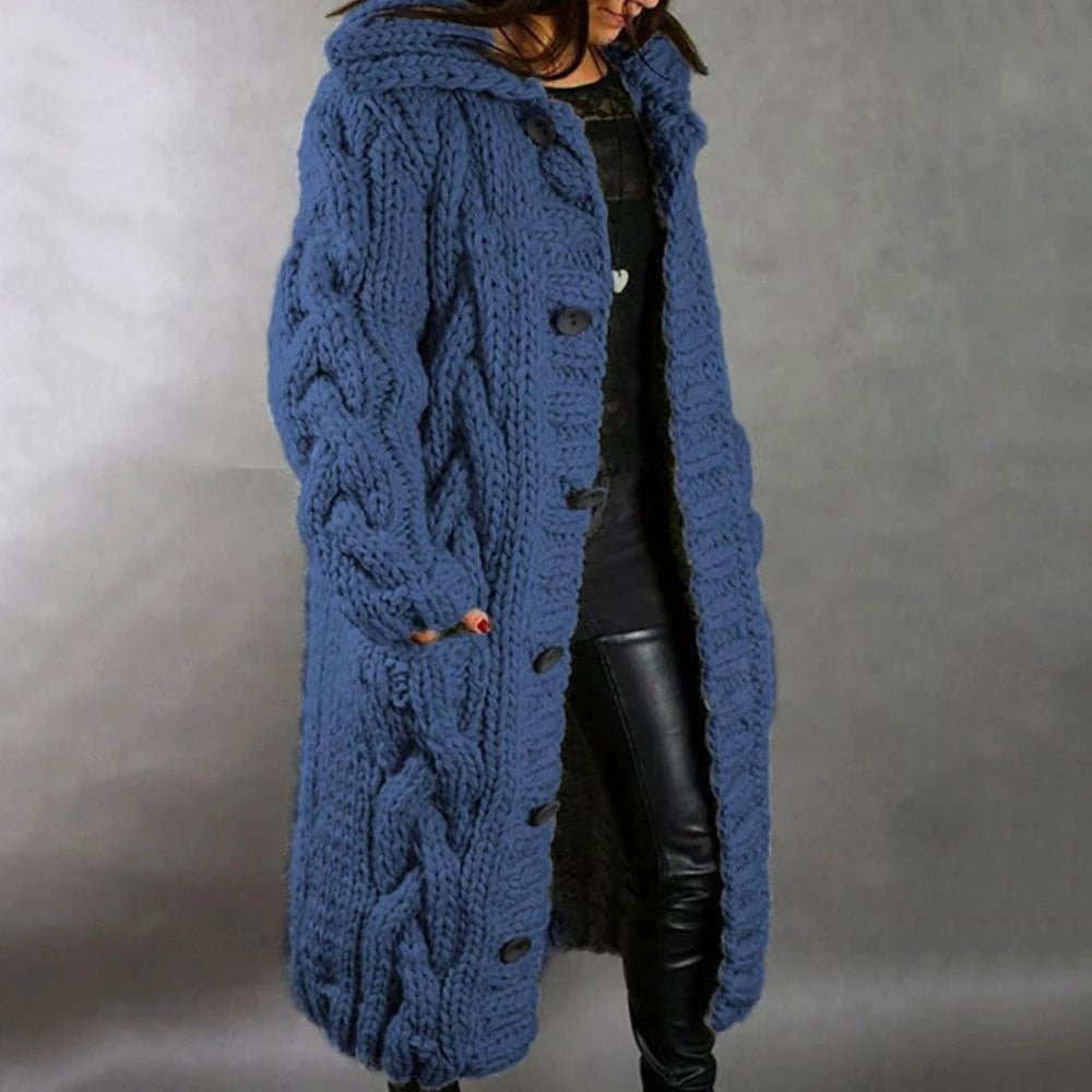 Phoebe - Women's Warm Long Knit Cardigan for Spring
