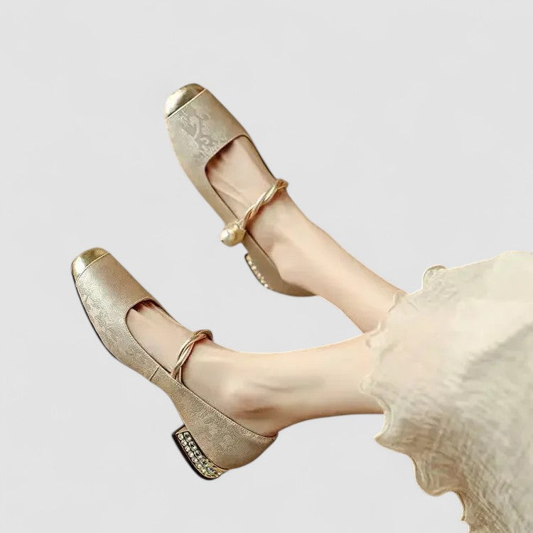 Lottie - Women's Orthopedic Mary Jane Niedrig-Heel-Shoes