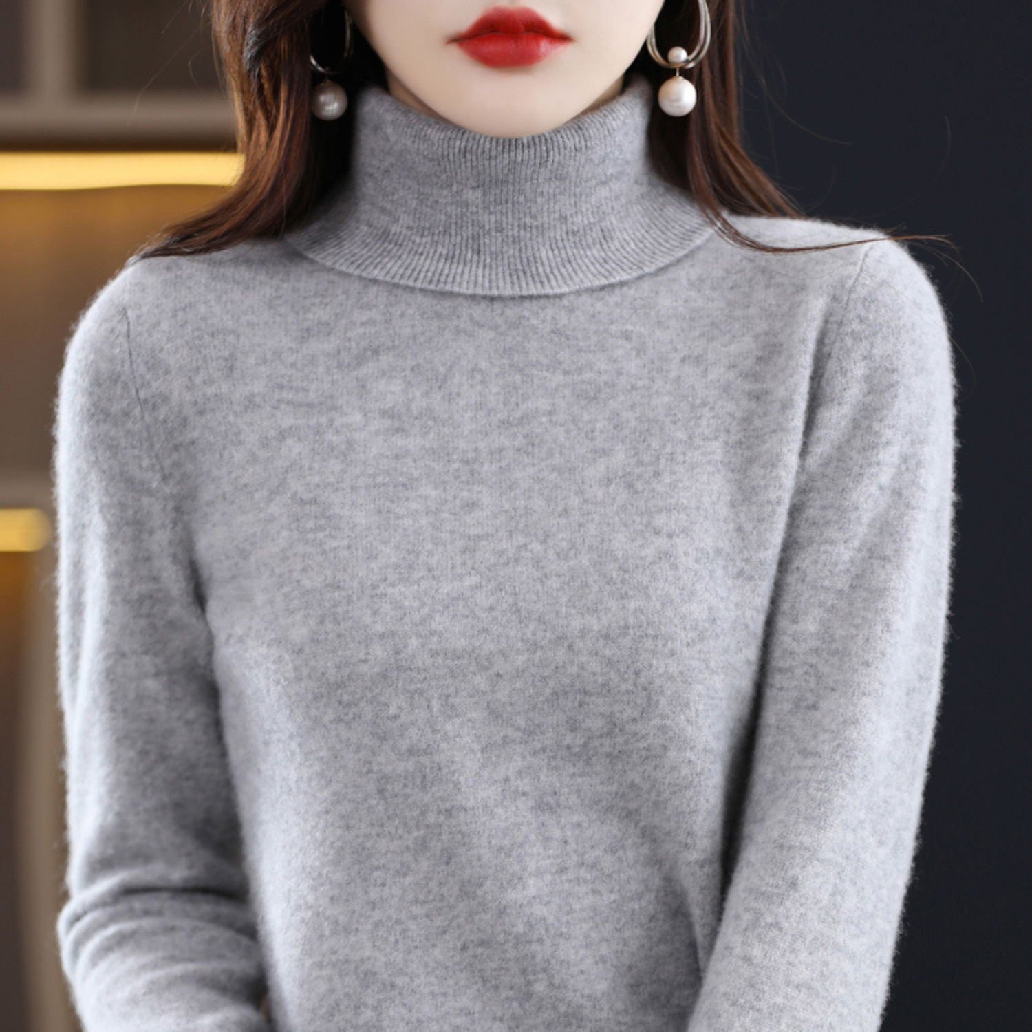 Blake - Women's Spring Classic Turtleneck Sweater