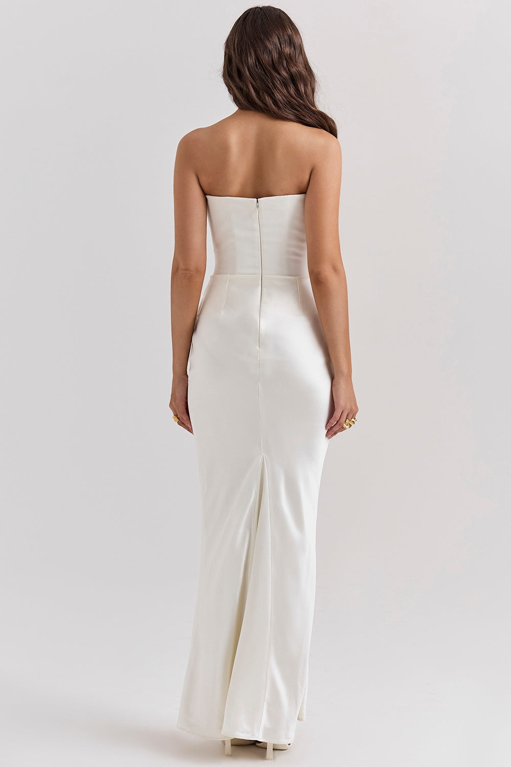 Janice - Women's Strapless Maxi Dress for Wedding Guests