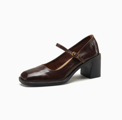 Abigail - Women's Spring-Sandals with Strap and Block Heel
