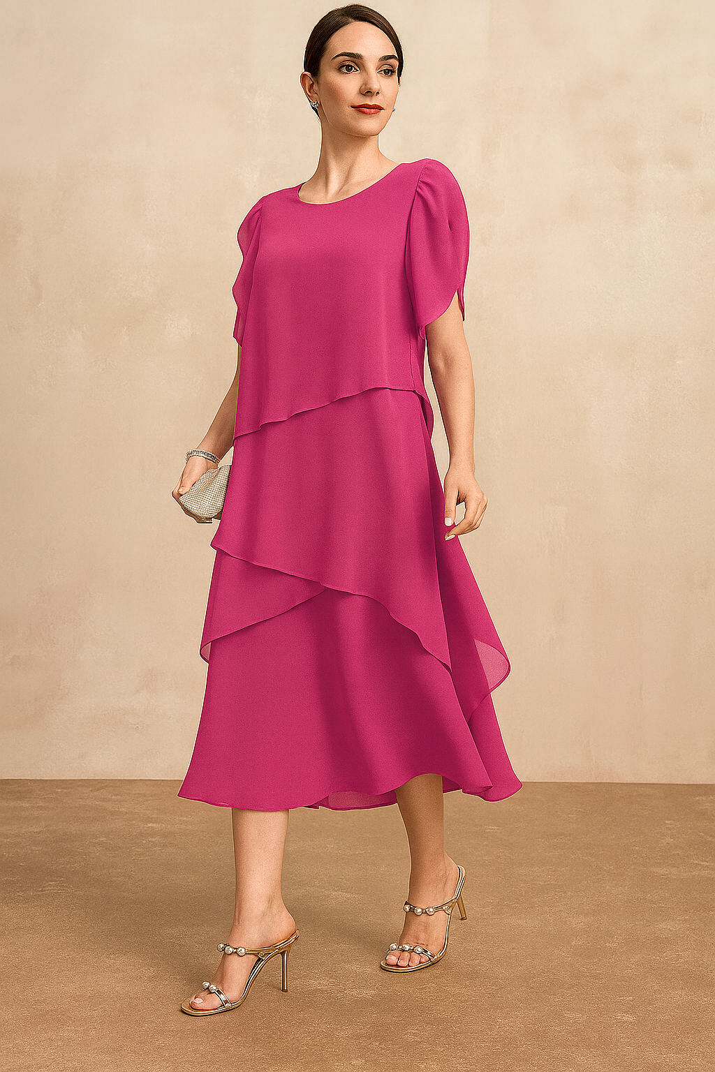 Molly - Women's Weiches Klassisches Chiffon Dress