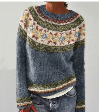 Rosie - Women's Knit Sweater with Rundhalsausschnitt for Everyday