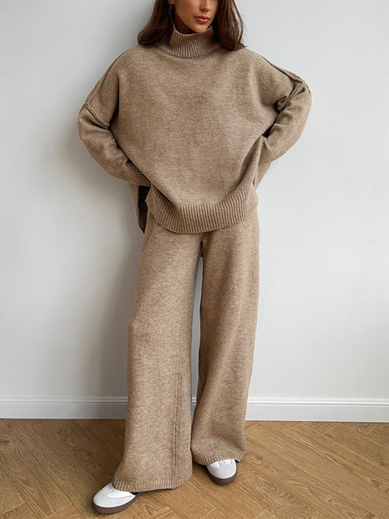 Eva - Women's Cosy Oversize Knit Sweater Lounge-Set