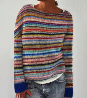 Rosie - Women's Knit Sweater with Rundhalsausschnitt for Everyday