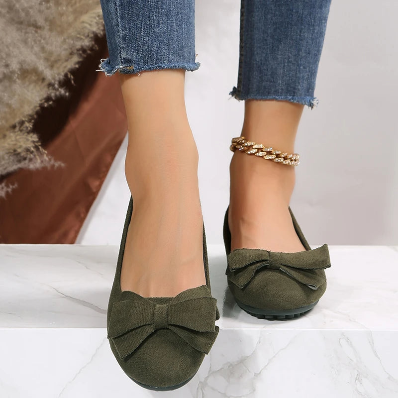Iris - Women's Spring Ballerinas with Schleifen-Detail