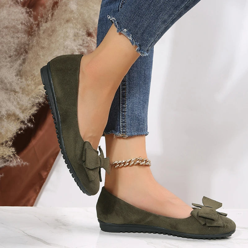 Iris - Women's Spring Ballerinas with Schleifen-Detail