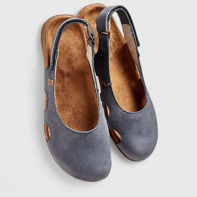 Valerie - Women's Komfort-Pantoletten with Schnallenriemen