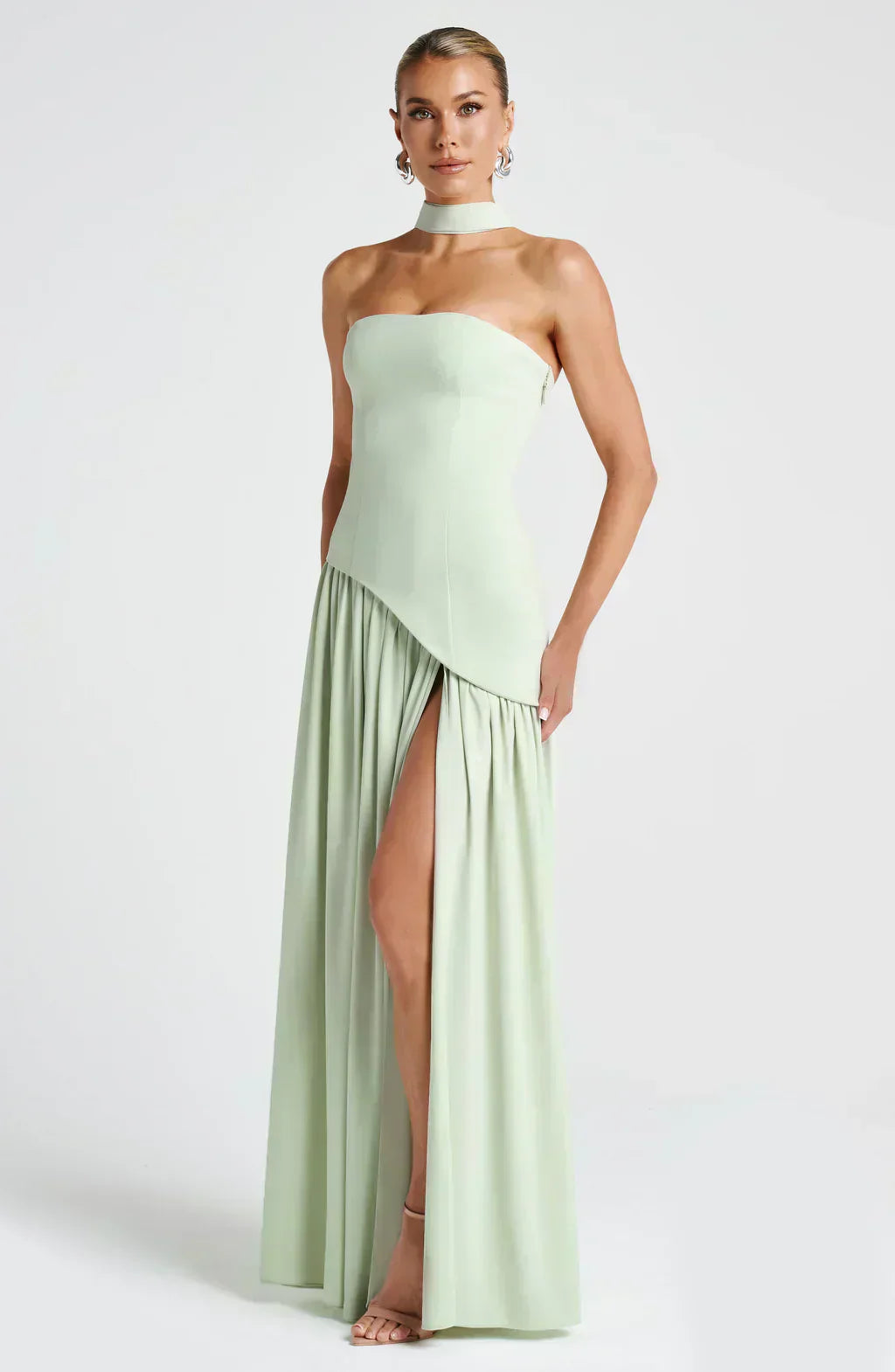 Judith - Women's Wedding Guest Asymmetrisches Maxi Dress