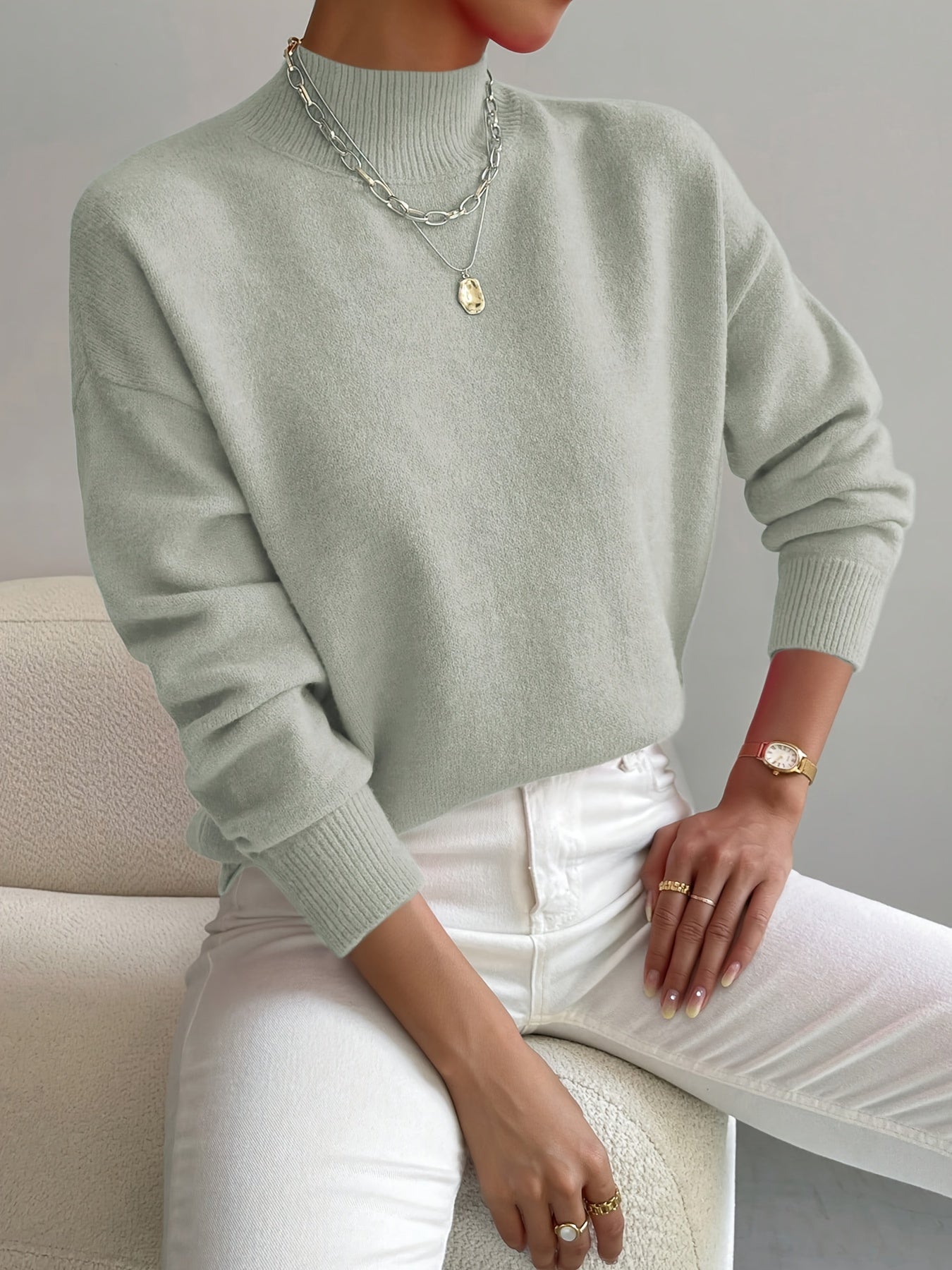 Chloe - Women's Elegant Turtleneck Sweater
