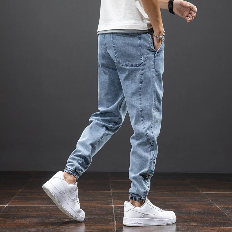 Ross - Men's Casual-Jeanshose in Jogger-Fit with Drawstring