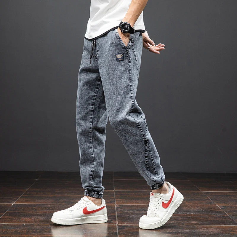 Ross - Men's Casual-Jeanshose in Jogger-Fit with Drawstring