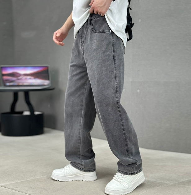 Kieran - Men's Jeans with lockerer Fit and geradem Bein in Casual-Style