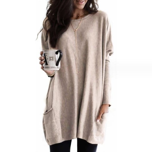 Judith - Modischer Long Damenpullover
