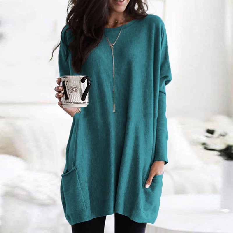 Judith - Modischer Long Damenpullover