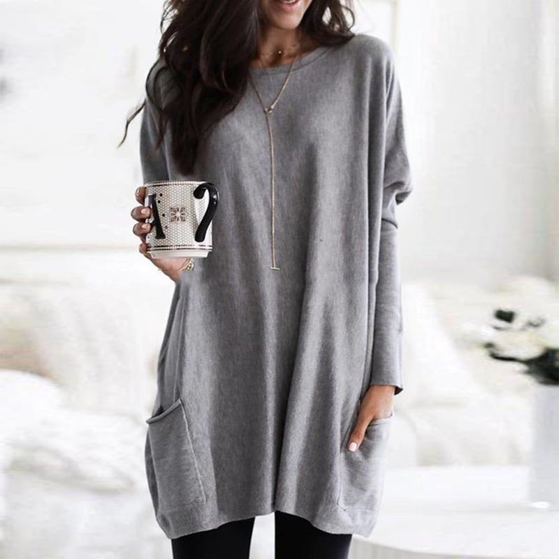 Judith - Modischer Long Damenpullover