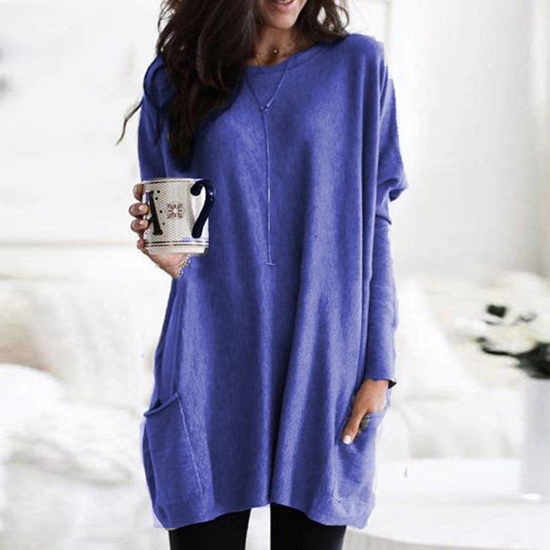 Judith - Modischer Long Damenpullover