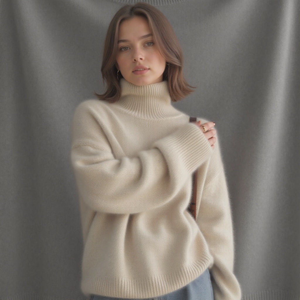 Dawn - Women's Spring Oversized Turtleneck Sweater