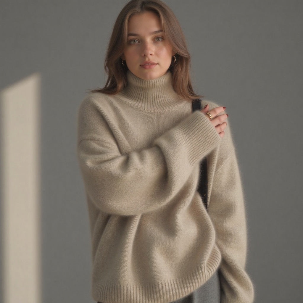 Dawn - Women's Spring Oversized Turtleneck Sweater