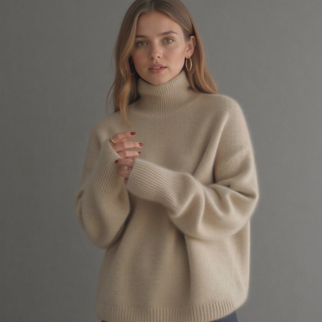 Dawn - Women's Spring Oversized Turtleneck Sweater