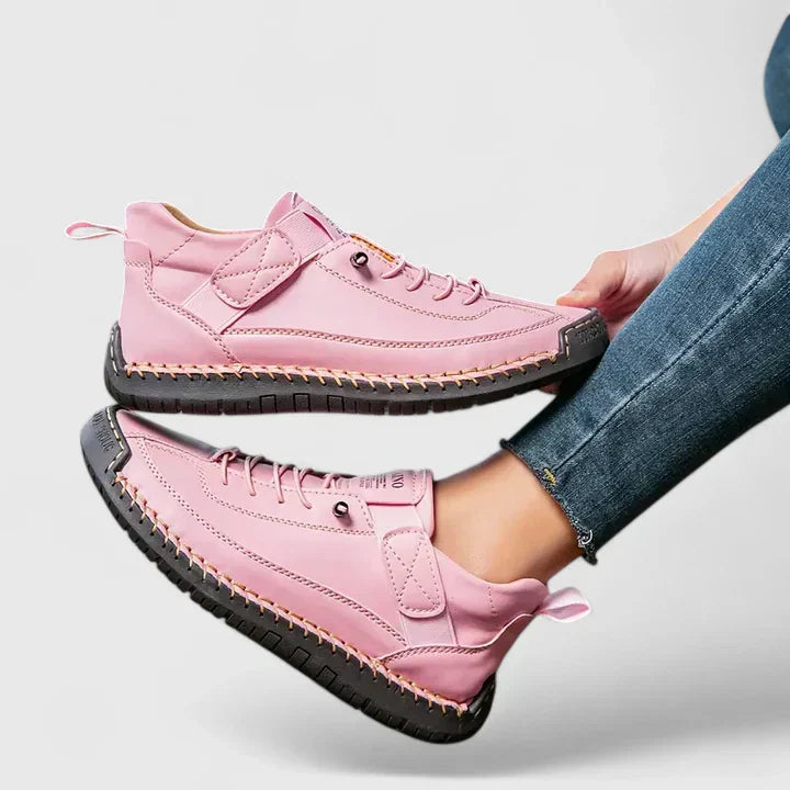 Rachel - Women's Relaxed Chic Comfortable Lace-Up Sneakers