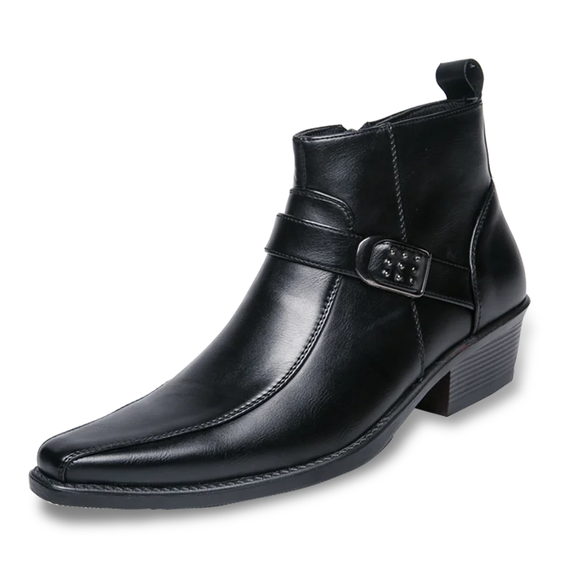 Jacob - Men's Chelsea-Boots with trendigem Schnallendesign