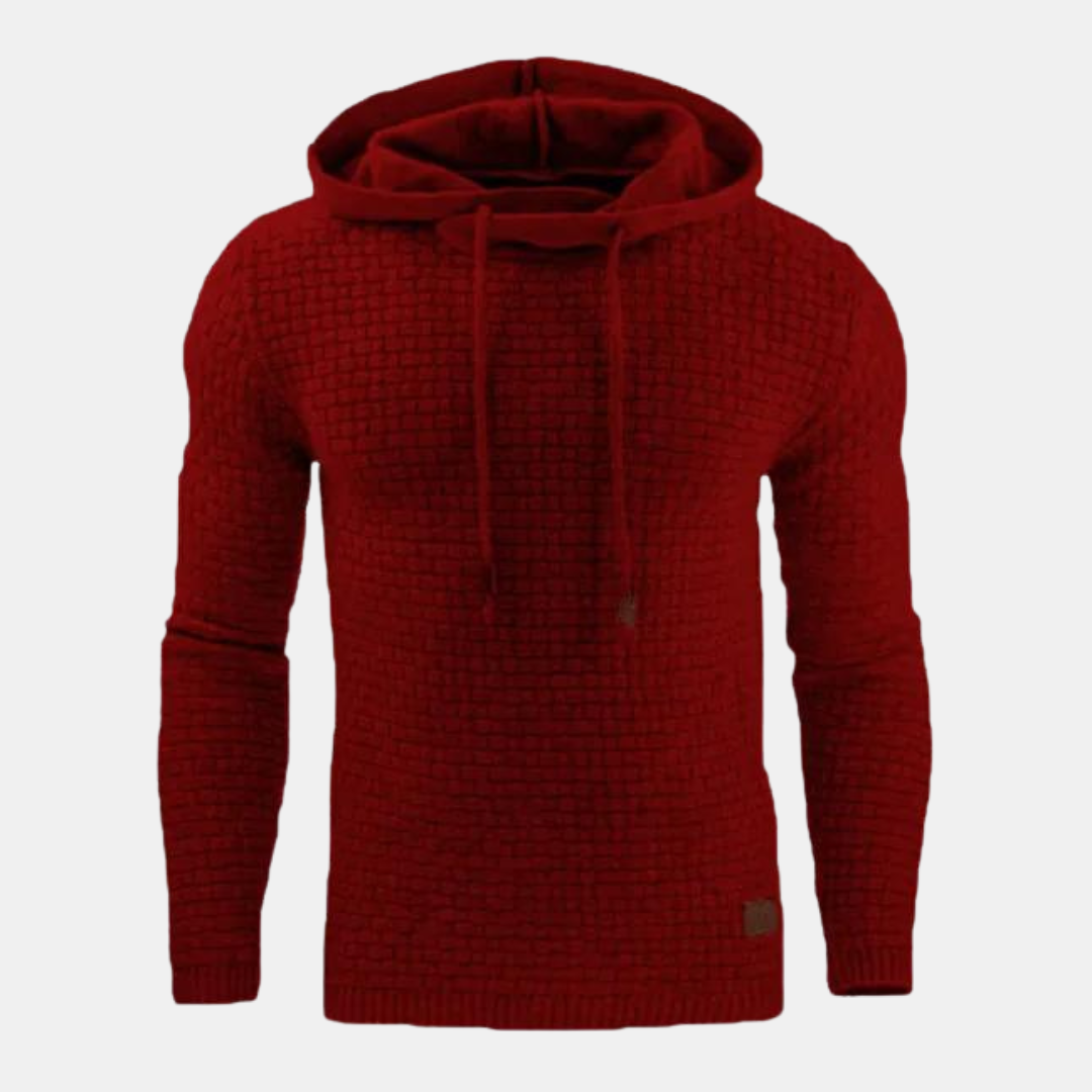 Charlie - Men's Hoodie in Vintage-Style with Pattern