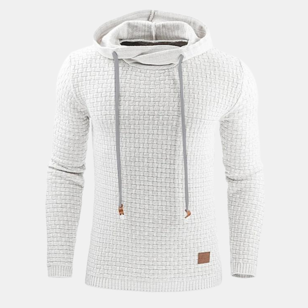 Charlie - Men's Hoodie in Vintage-Style with Pattern
