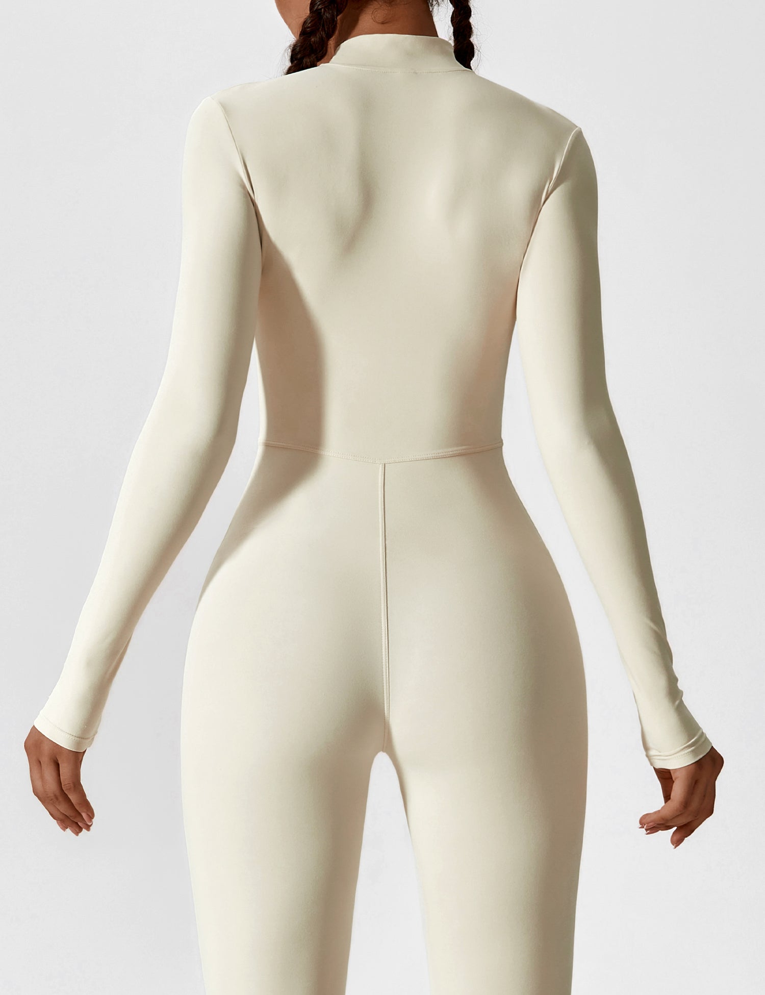 Lucy - Women's Spring Stretch Zip-Up Jumpsuit
