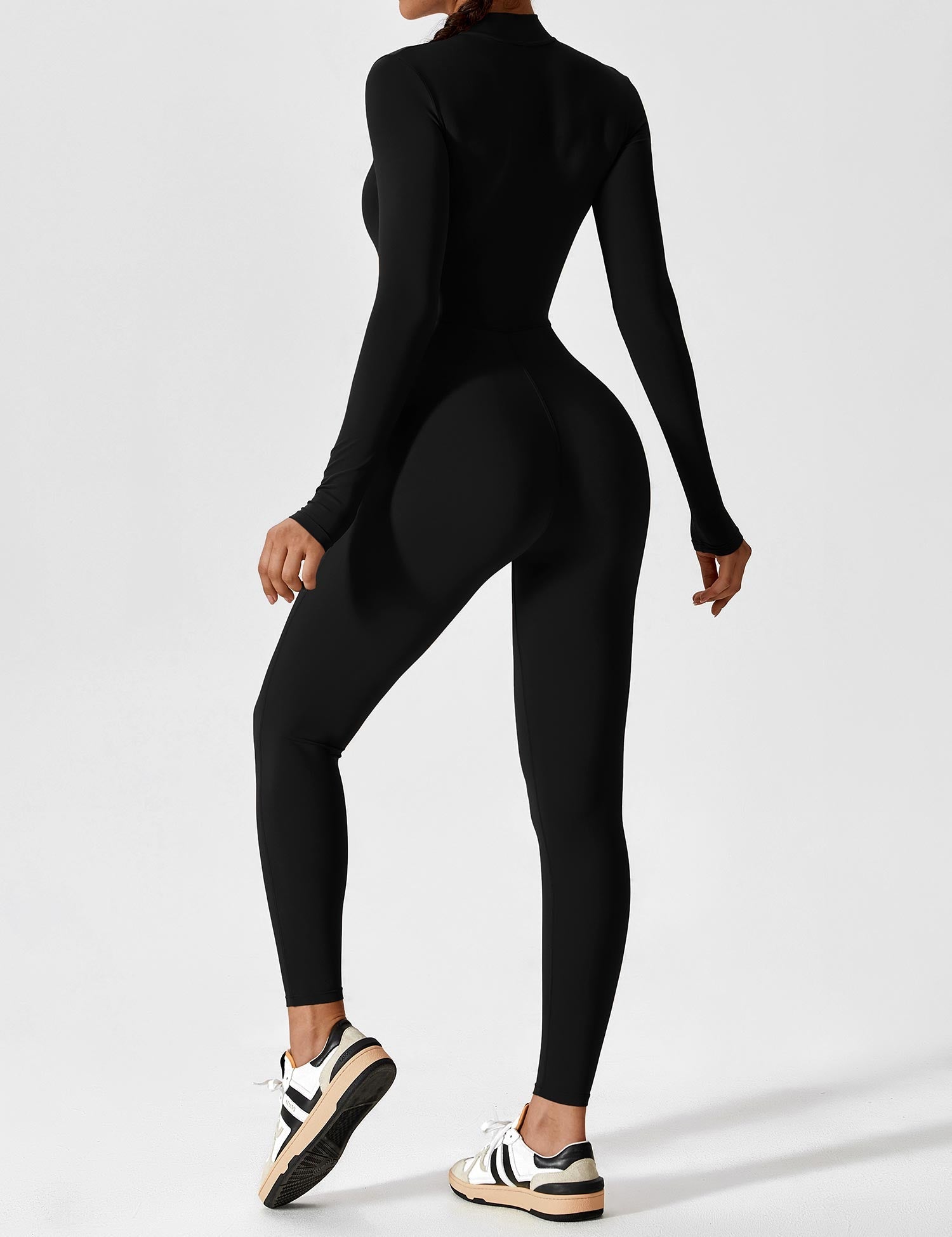 Lucy - Women's Spring Stretch Zip-Up Jumpsuit