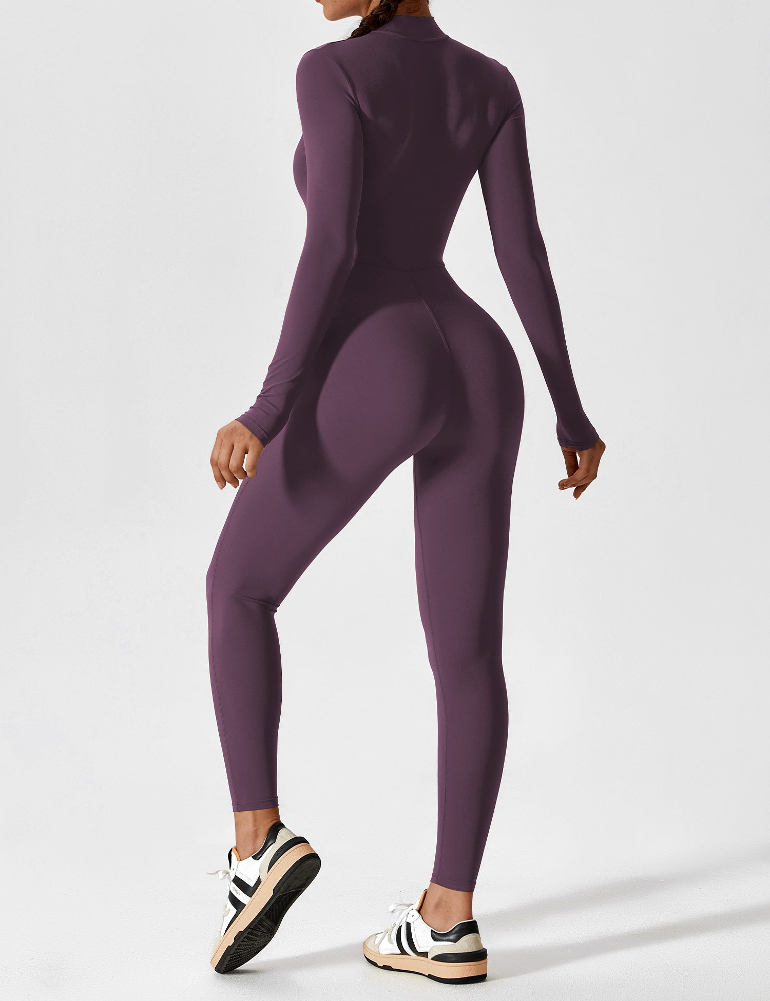 Lucy - Women's Spring Stretch Zip-Up Jumpsuit