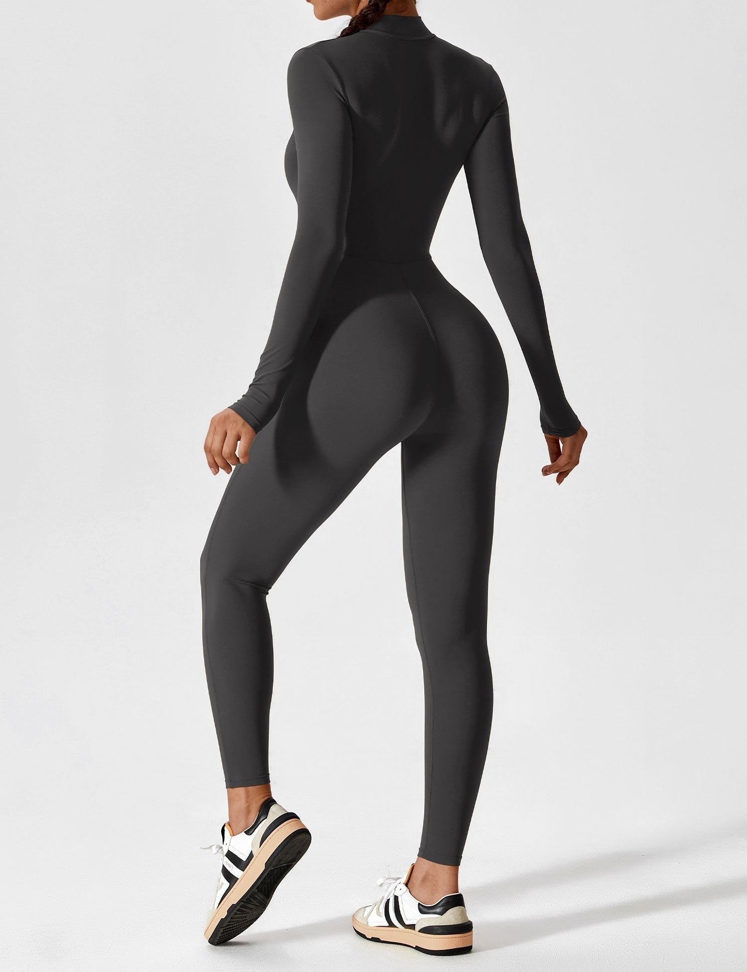 Lucy - Women's Spring Stretch Zip-Up Jumpsuit