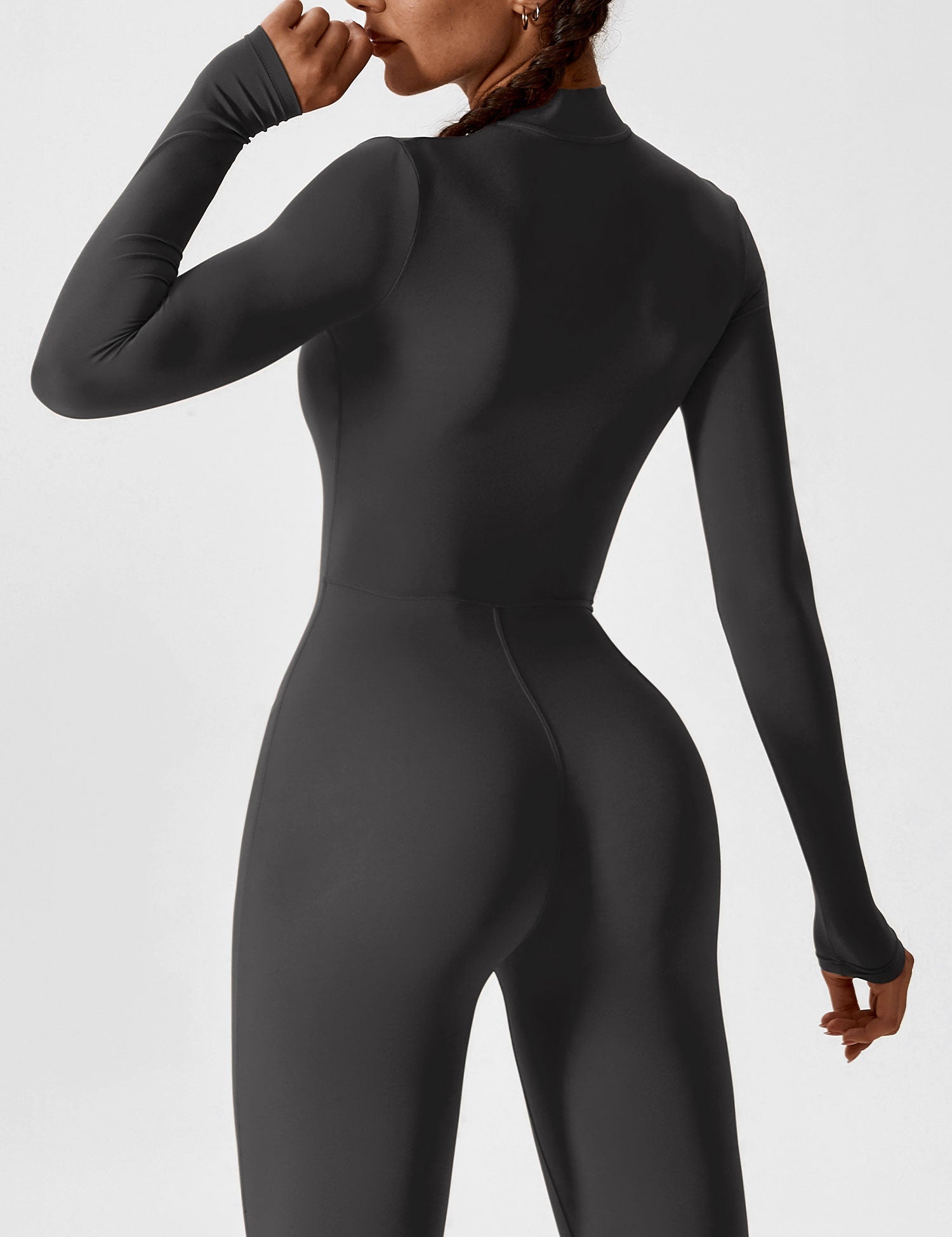 Lucy - Women's Spring Stretch Zip-Up Jumpsuit