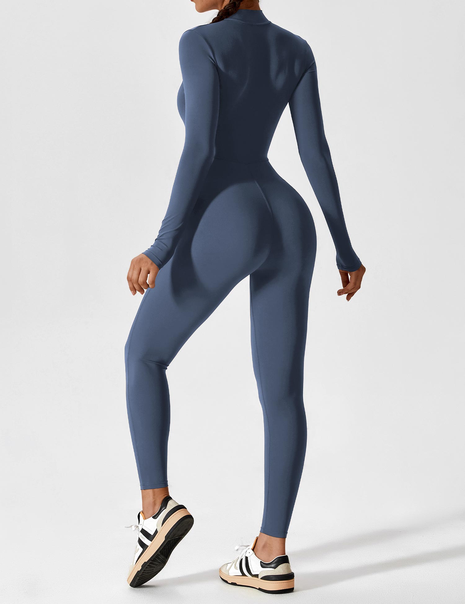 Lucy - Women's Spring Stretch Zip-Up Jumpsuit