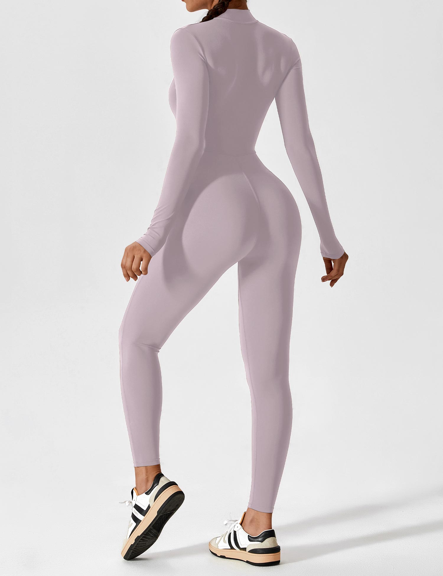 Lucy - Women's Spring Stretch Zip-Up Jumpsuit